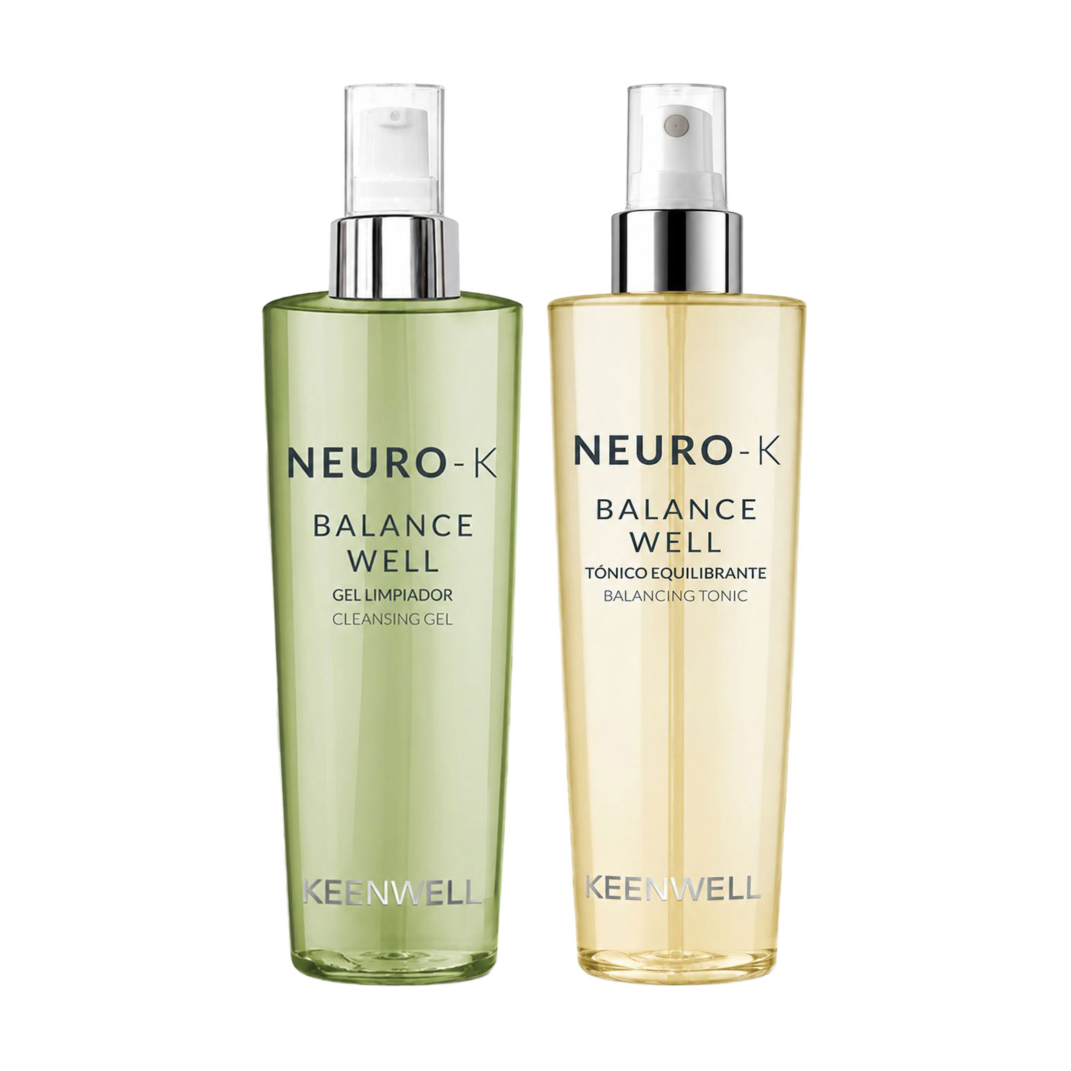 Набір для обличчя Keenwell Neuro-K Balance Well (очищувальний гель, 200 мл + тонік, 200 мл)